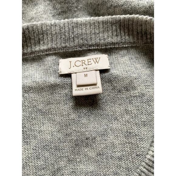 J. Crew Lace Trim Soft Wool Blend Colorblock Crewneck Pullover Sweater Medium - Picture 6 of 6